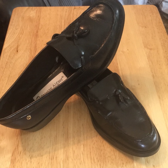 etienne aigner chiara bow loafers